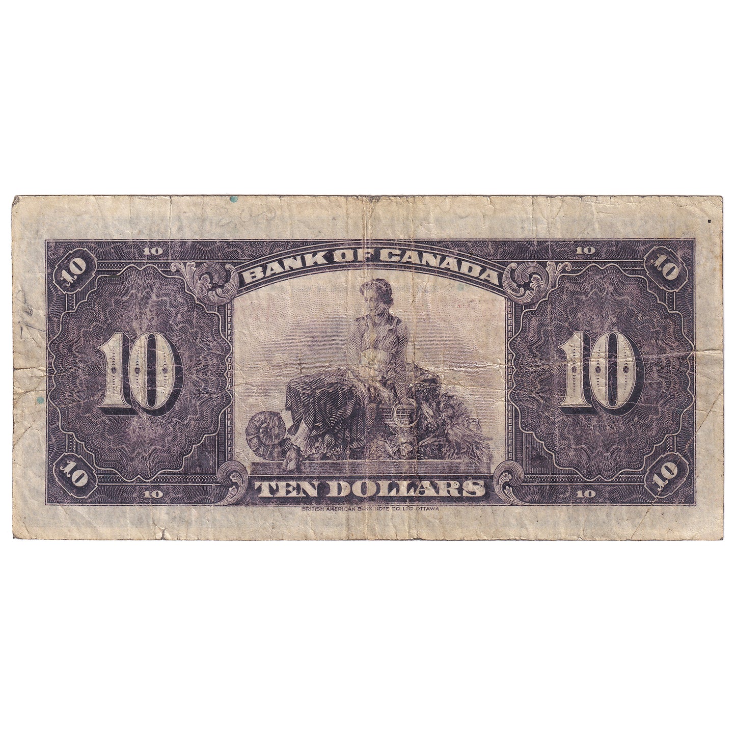 BC-7 1935 Canada $10 Osborne-Towers, English, F