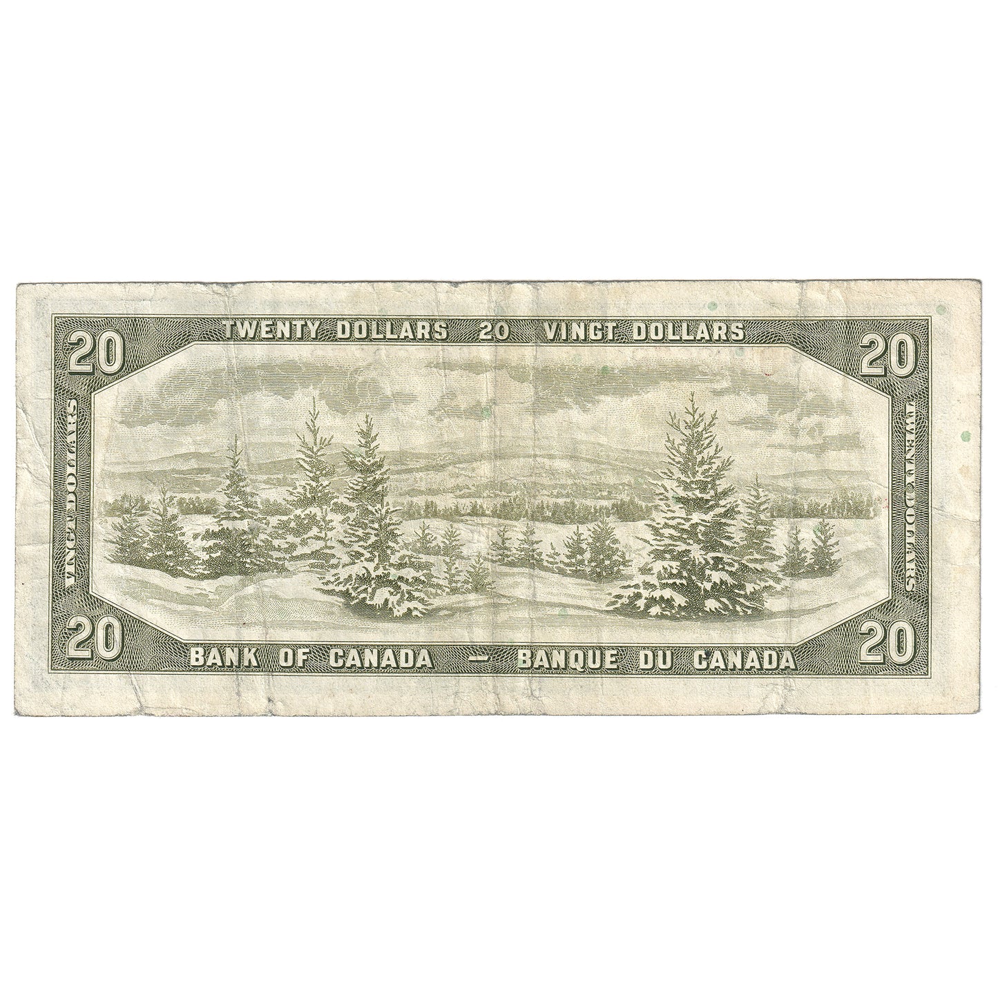 BC-41b 1954 Canada $20 Beattie-Rasminsky, G/W, Circ