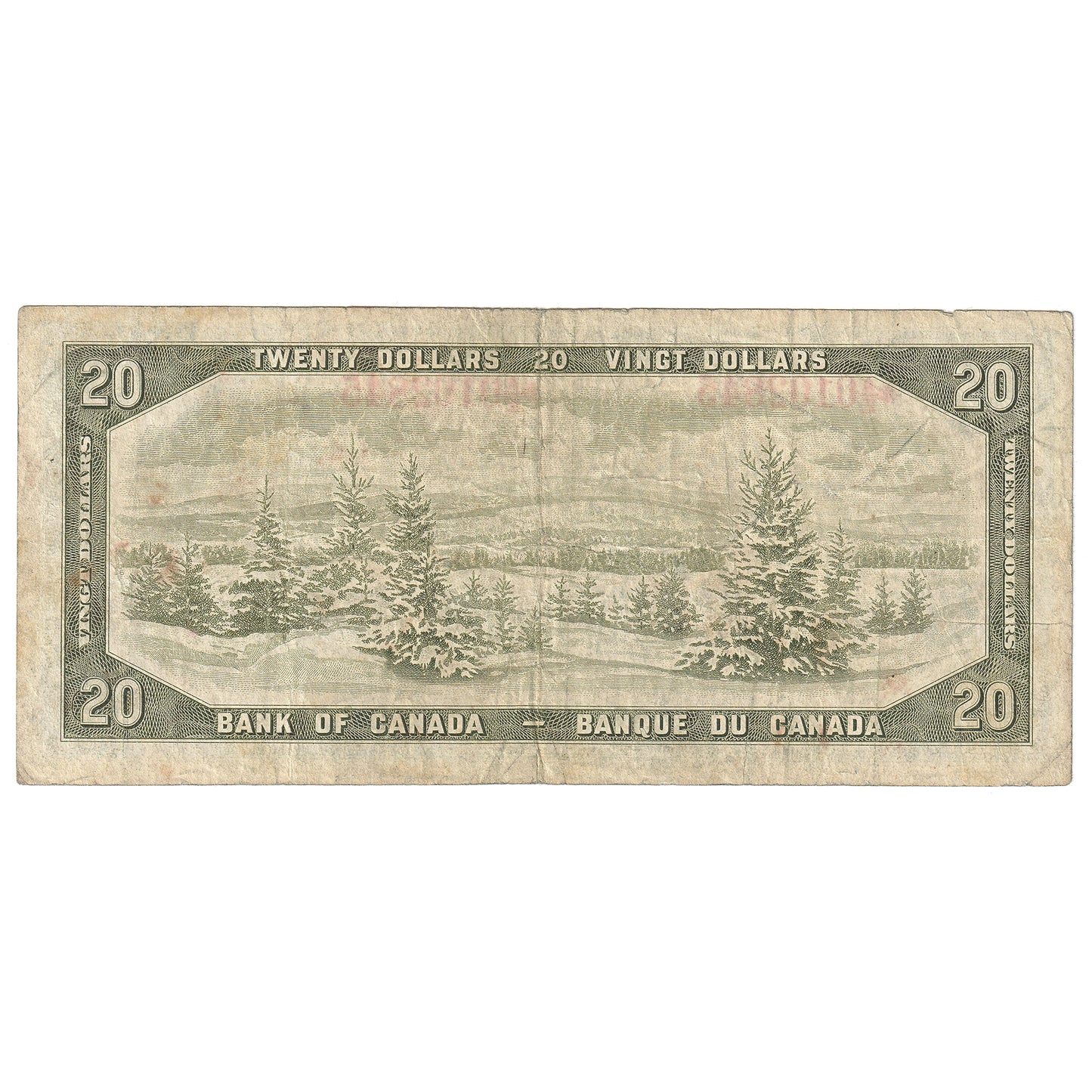 BC-41bA 1954 Canada $20 Beattie-Rasminsky, *A/E, Fine (F12)