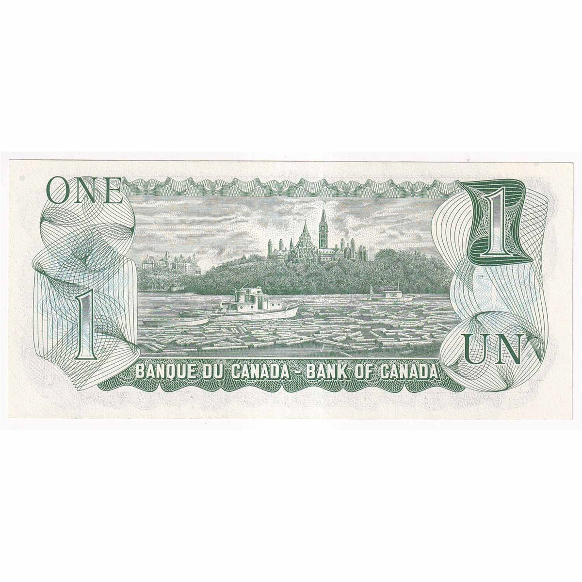 BC-46a-i 1973 Canada $1 Lawson-Bouey, AFF, Litho, Uncirculated (MS60)