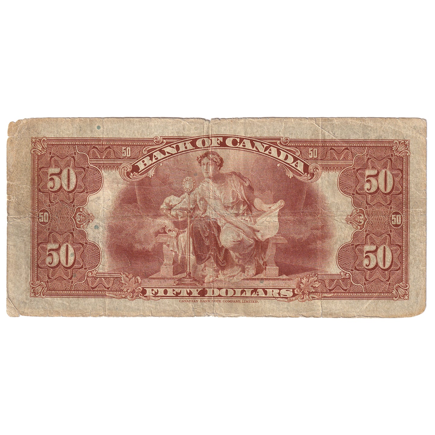 BC-13 1935 Canada $50 Osborne-Towers, English, VG-F