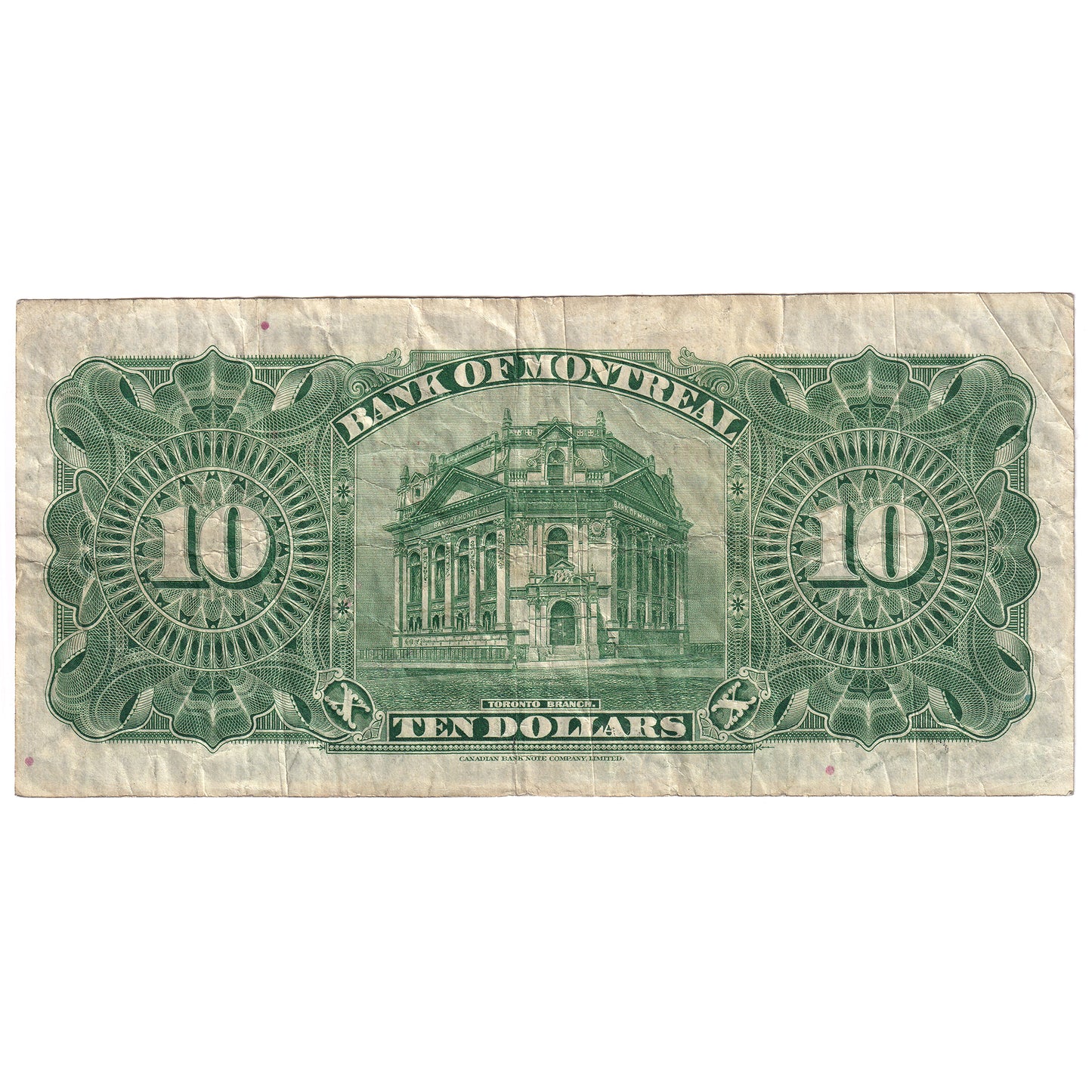 505-58-04 1931 Bank of Montreal $10 Dodds-Gordon, VF