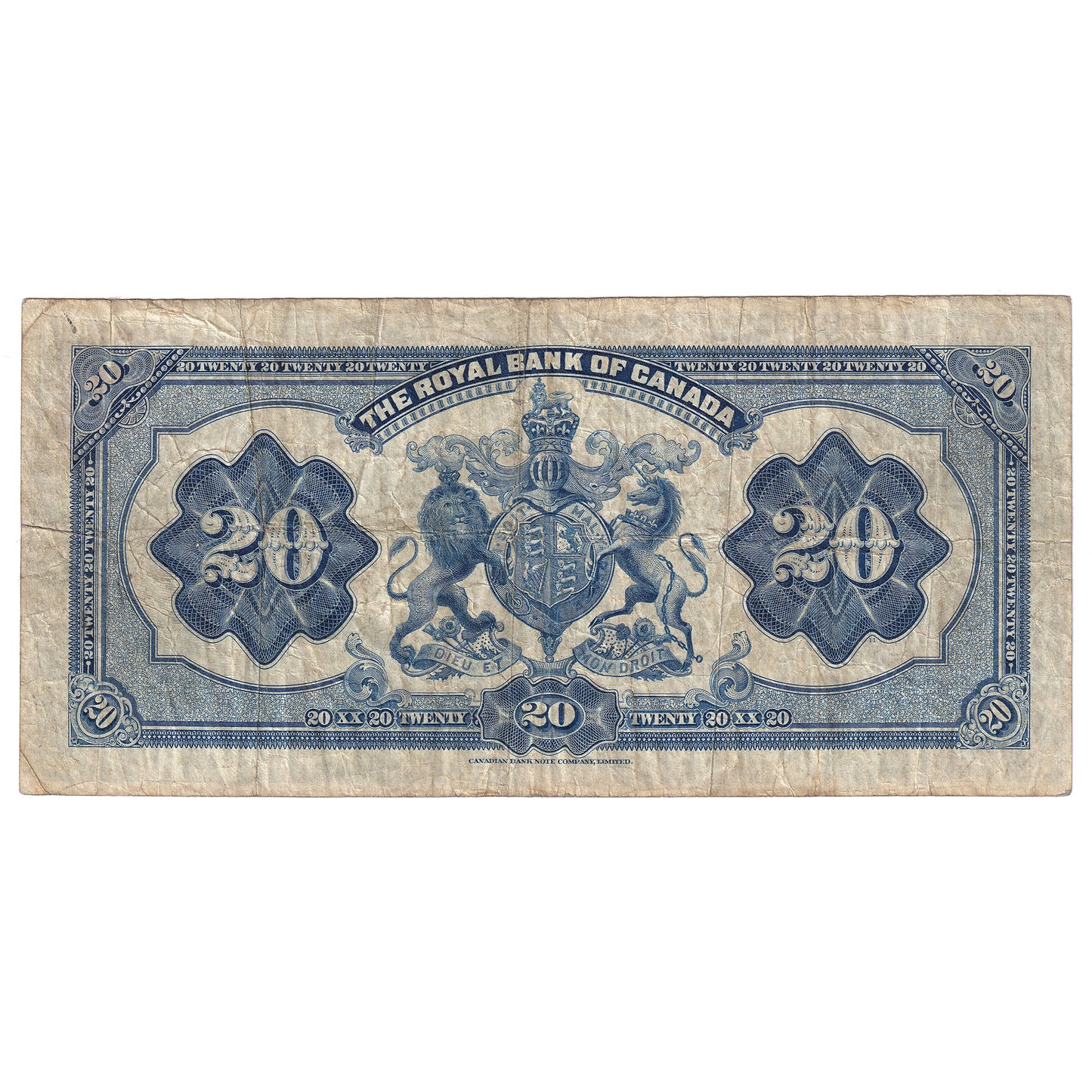 630-14-12 1927 Royal Bank $20 Wilson-Holt, F-VF