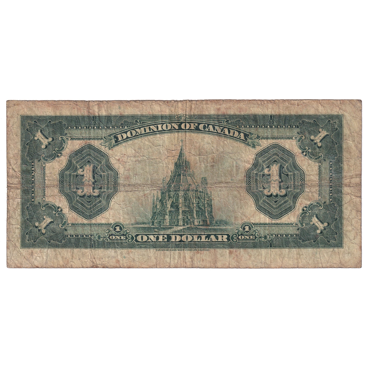 DC-25g 1923 Dominion $1 McCavour-Saunders, Red Seal, Group 2, Series X, VG