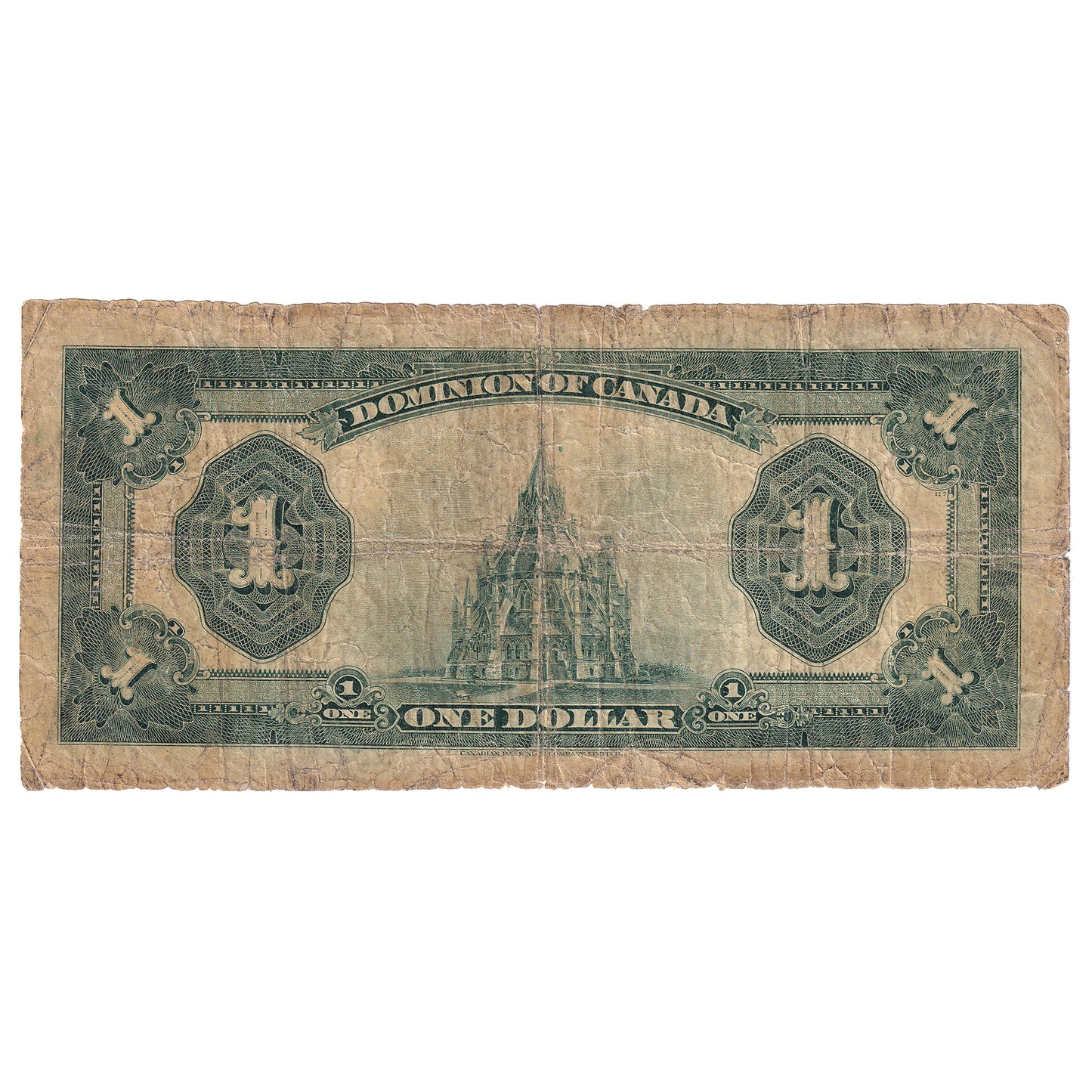 DC-25h 1923 Dominion $1 McCavour-Saunders, Blue Seal, Group 2, Series A, G-VG