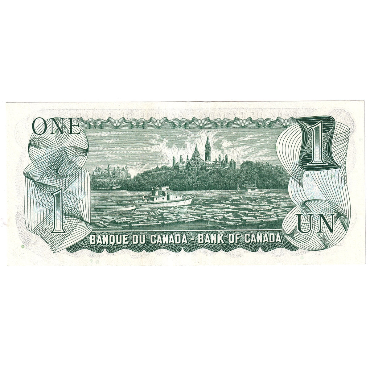 BC-46a-i 1973 Canada $1 Lawson-Bouey, EAK, Litho, AU-UNC (AU55)