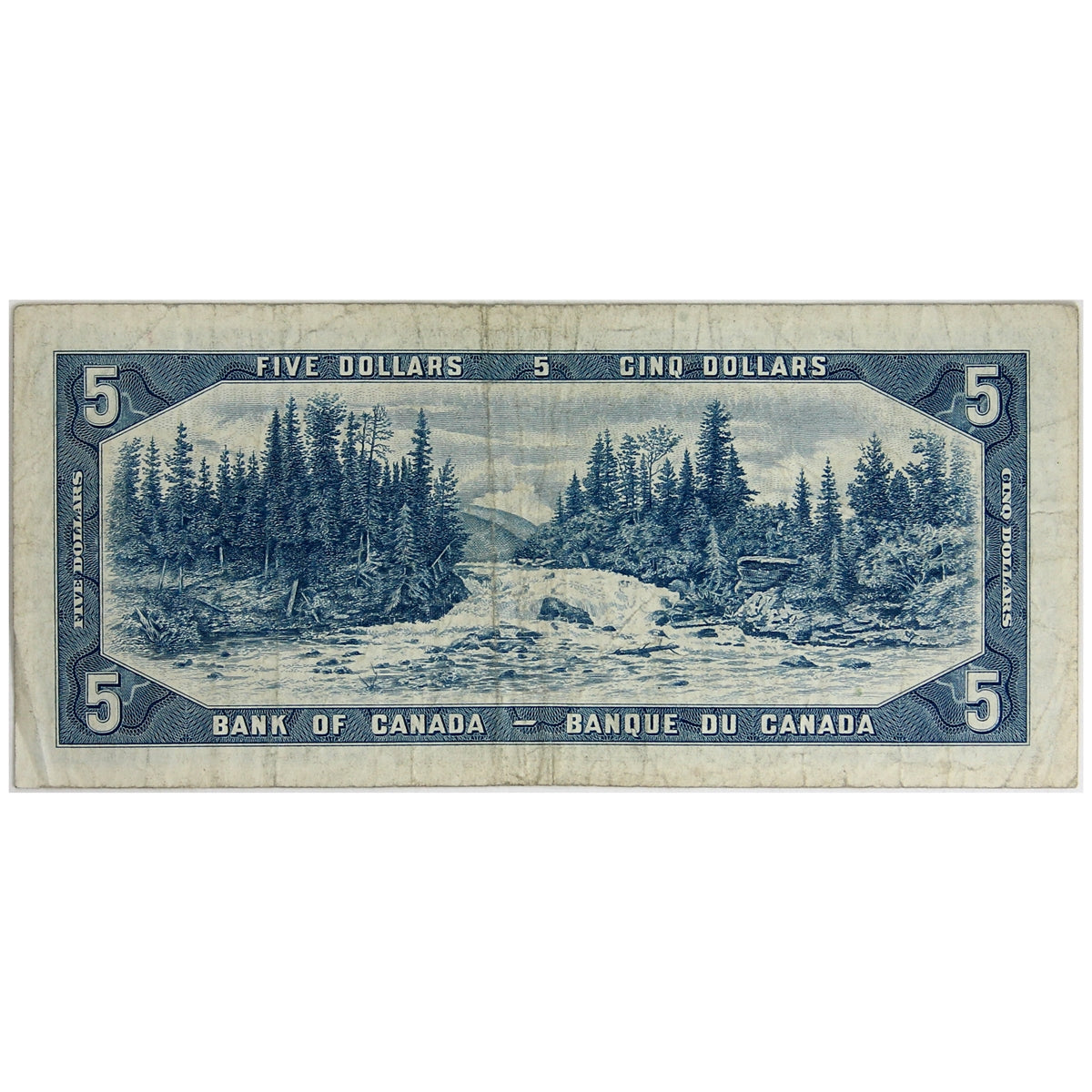 BC-39b 1954 Canada $5 Beattie-Rasminsky, R/X, F