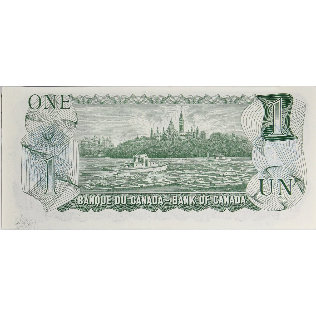 BC-46b 1973 Canada $1 Crow-Bouey, AMA, Uncirculated (MS60)