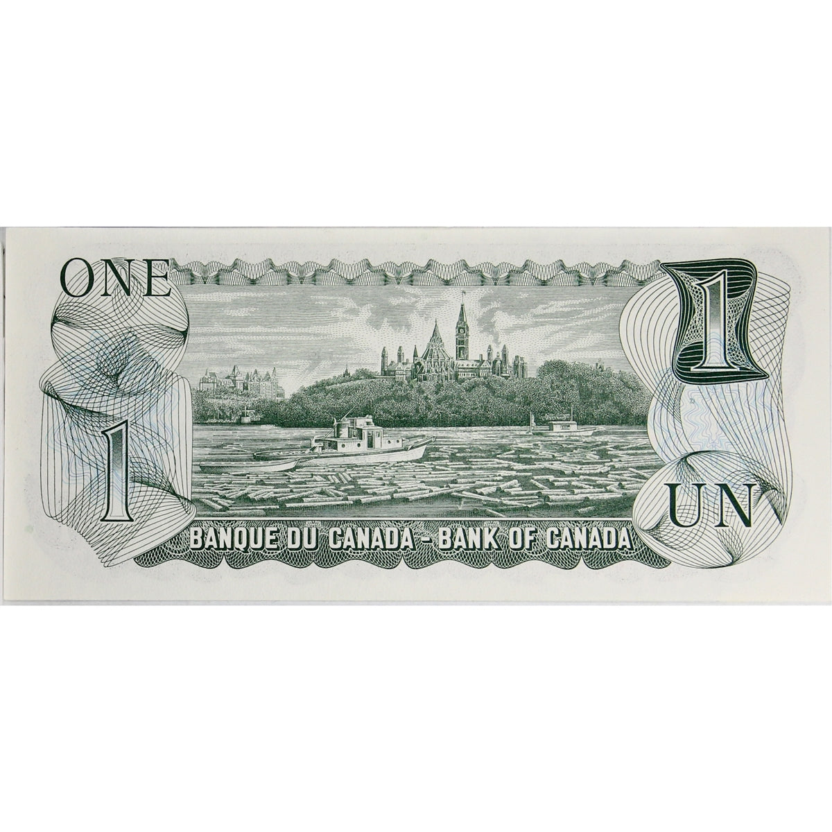 BC-46b 1973 Canada $1 Crow-Bouey, AML, Choice Uncirculated (CUNC63)