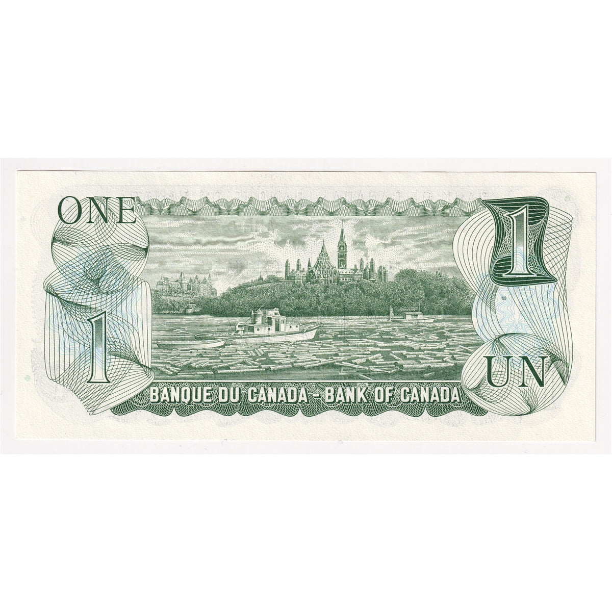 BC-46b 1973 Canada $1 Crow-Bouey, AMM, Uncirculated (MS60)