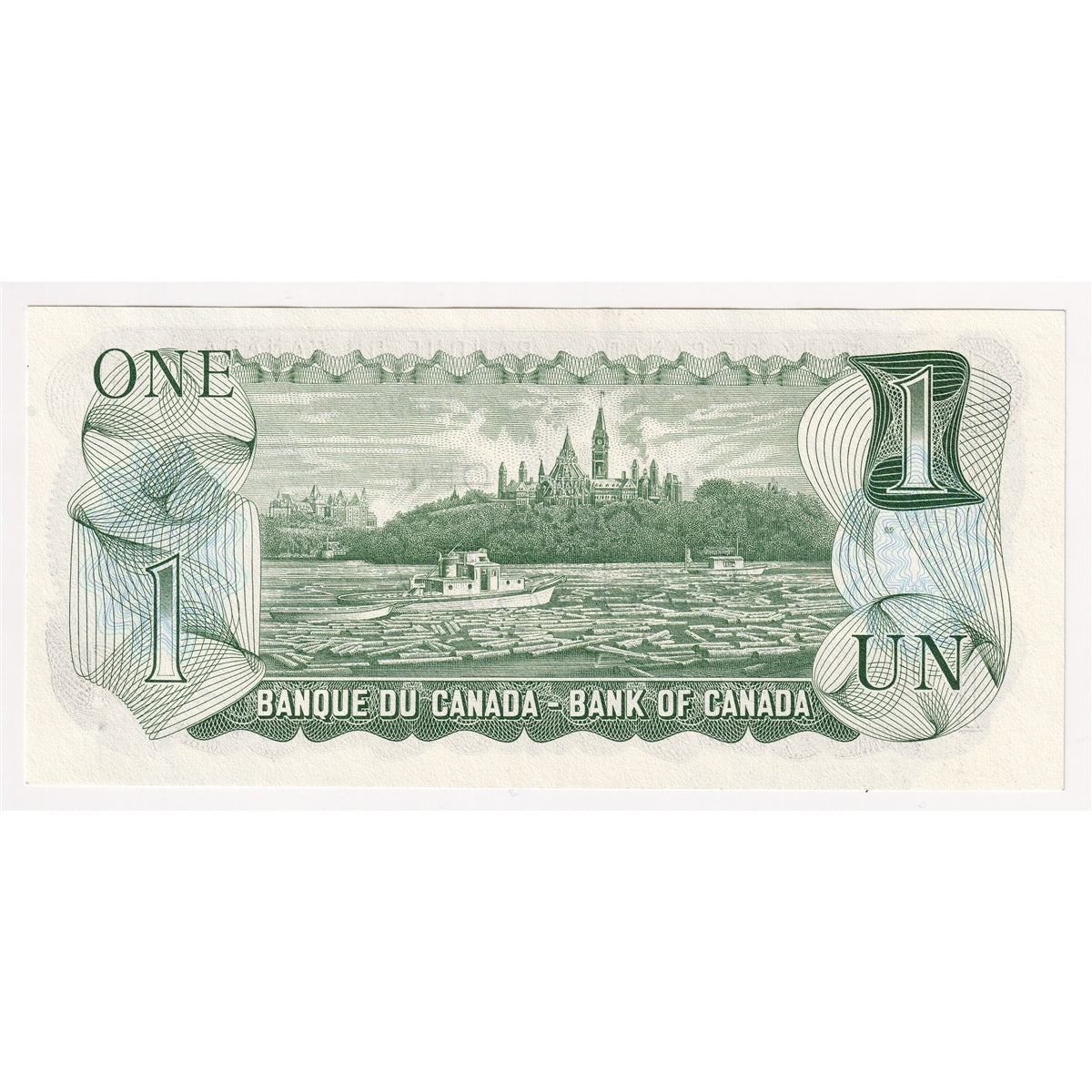 BC-46b 1973 Canada $1 Crow-Bouey, AMN, Uncirculated (MS60)