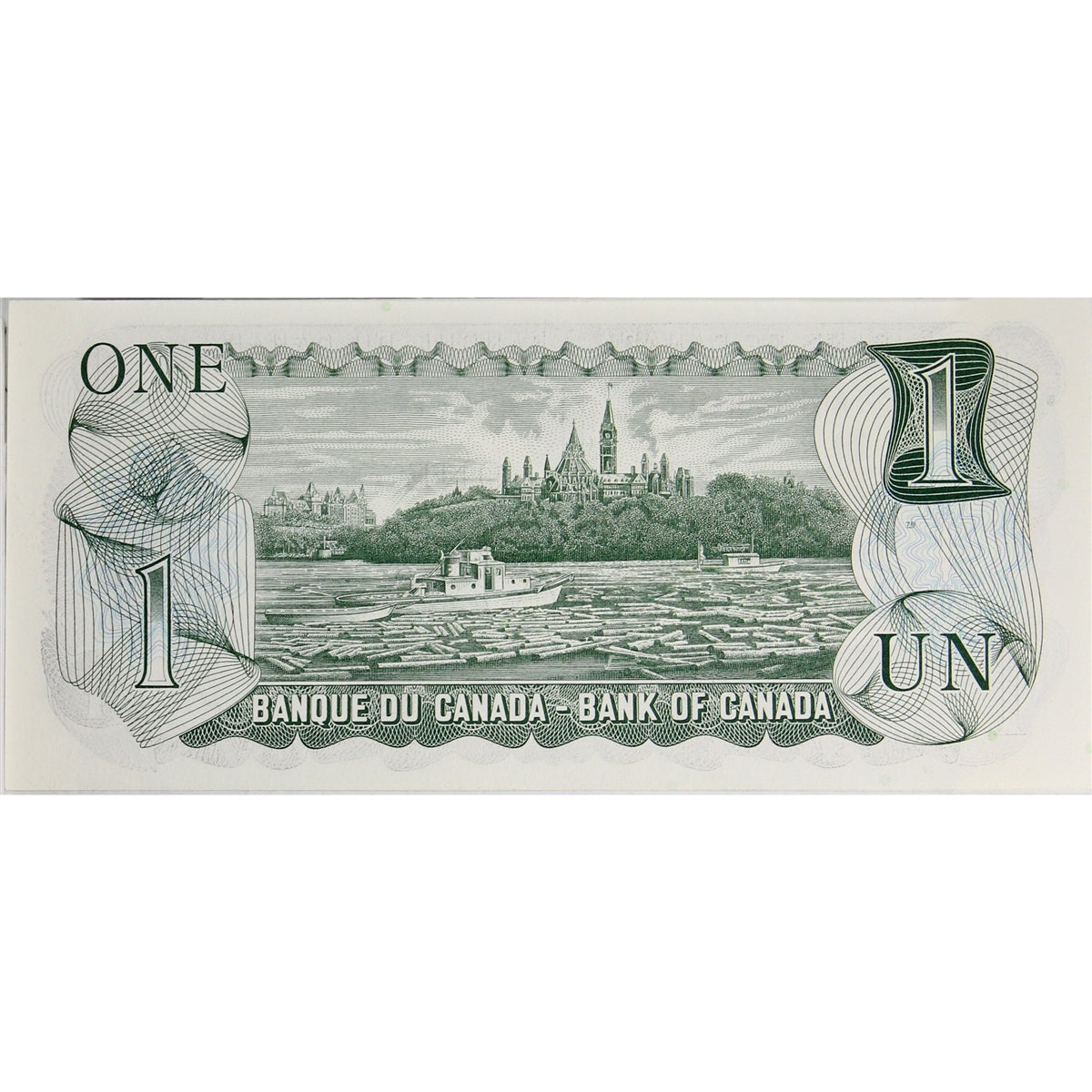 BC-46b 1973 Canada $1 Crow-Bouey, AMP, Choice Uncirculated (CUNC63)