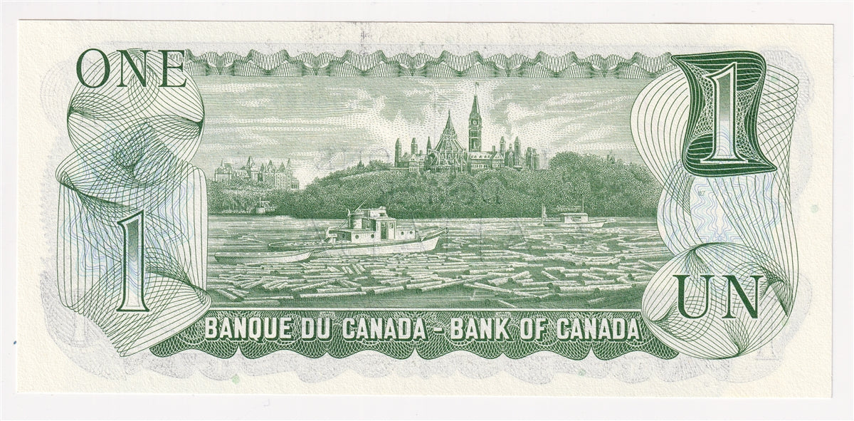 BC-46b 1973 Canada $1 Crow-Bouey, BAD, Uncirculated (MS60)