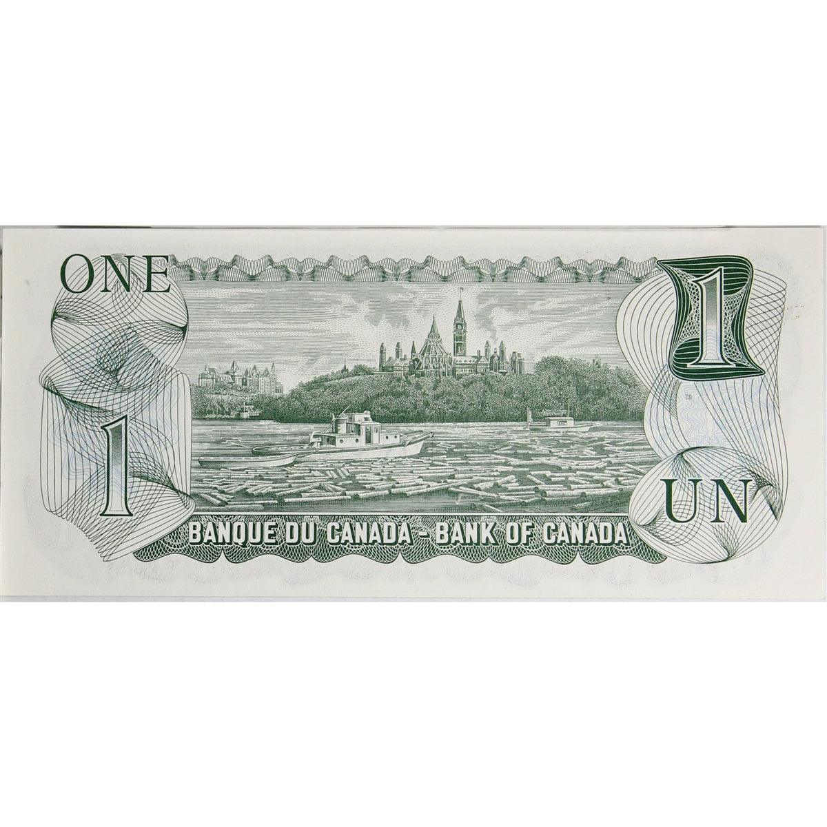 BC-46b 1973 Canada $1 Crow-Bouey, BAS, Uncirculated (MS60)