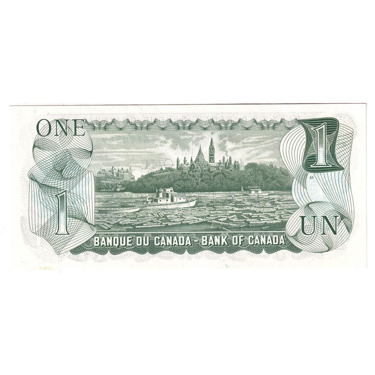 BC-46b 1973 Canada $1 Crow-Bouey, ECG, Uncirculated (MS60)