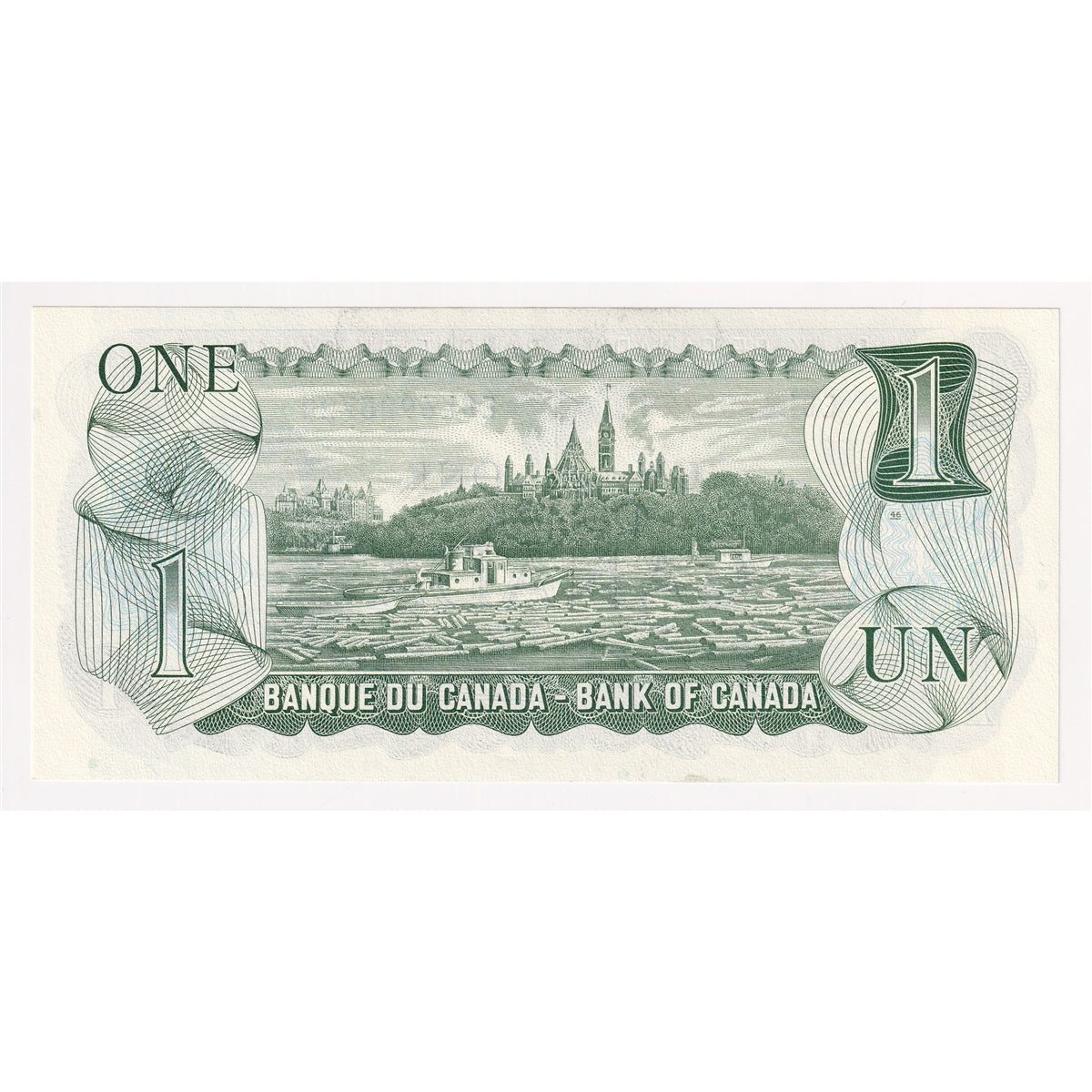 BC-46b 1973 Canada $1 Crow-Bouey, ECL, Uncirculated (MS60)
