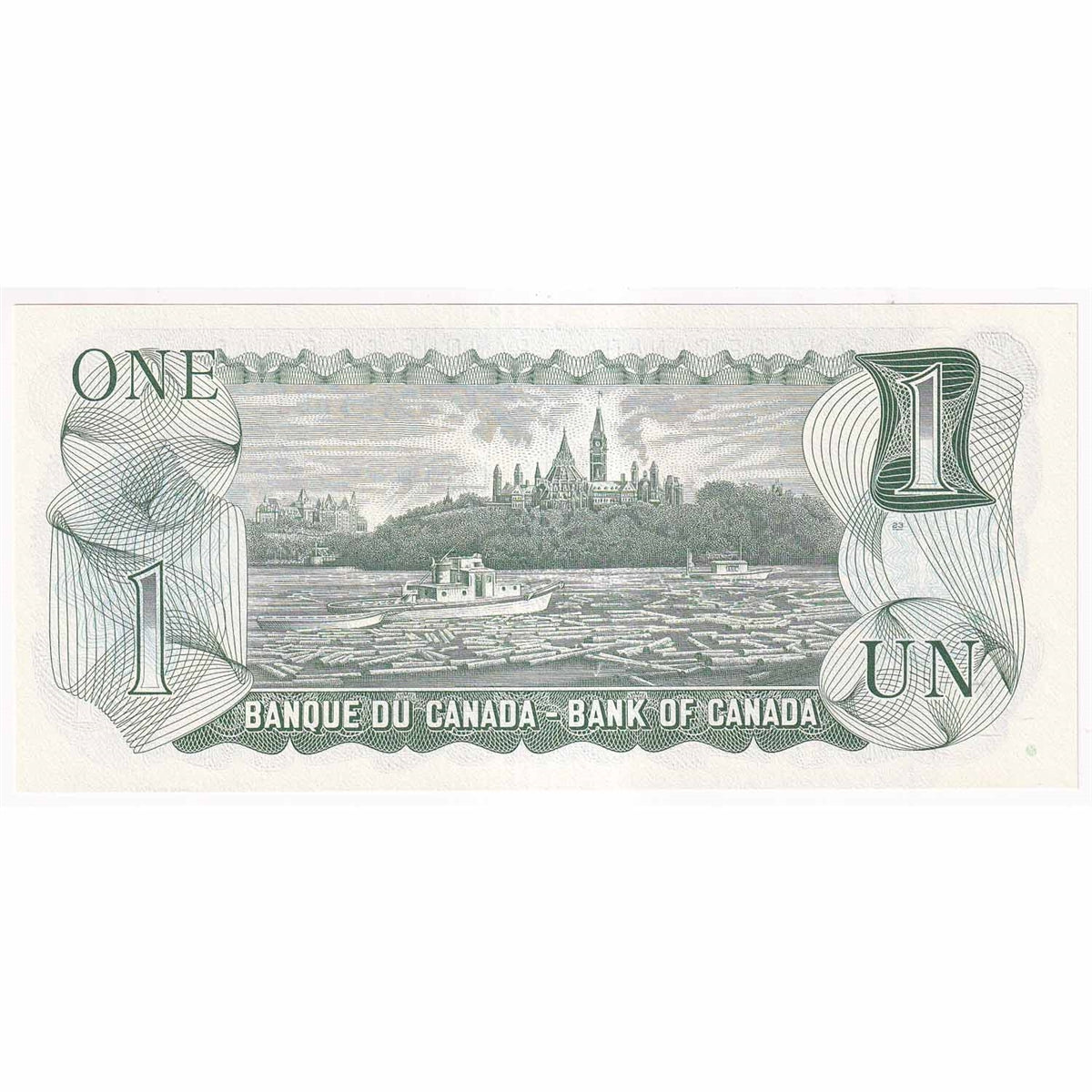 BC-46b 1973 Canada $1 Crow-Bouey, ECV, Choice Uncirculated (CUNC63)
