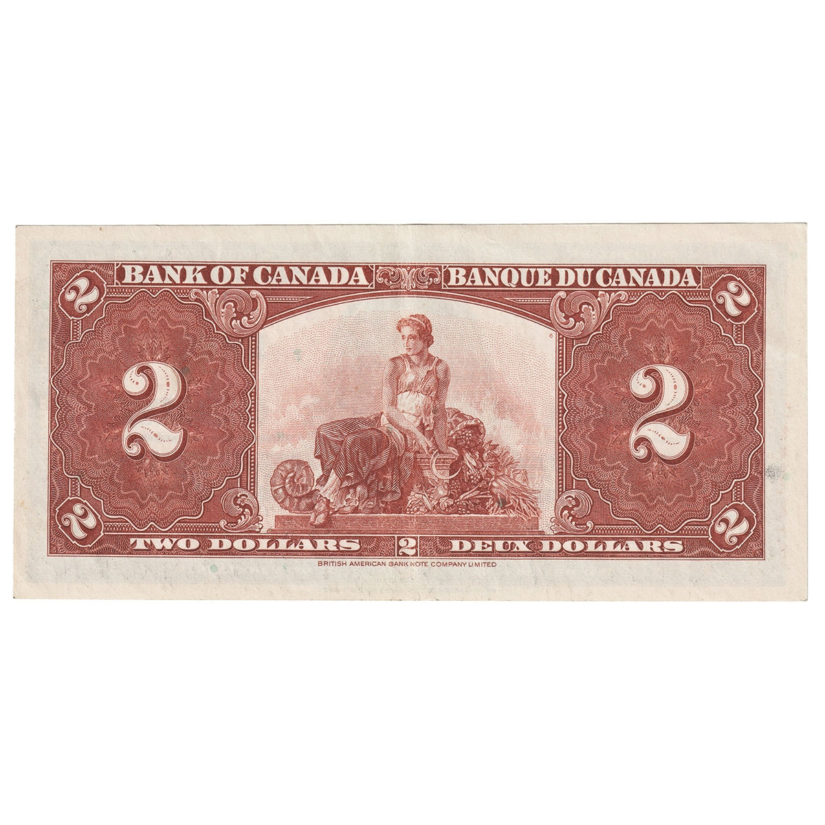 BC-22b 1937 Canada $2 Gordon-Towers, R/B, Almost Uncirculated (AU50)