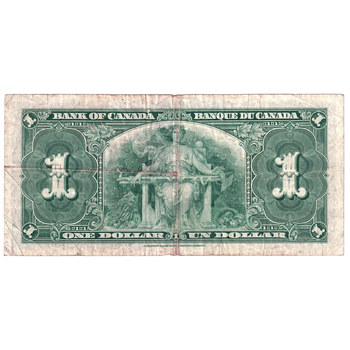 BC-21d 1937 Canada $1 Coyne-Towers, B/N, Circ