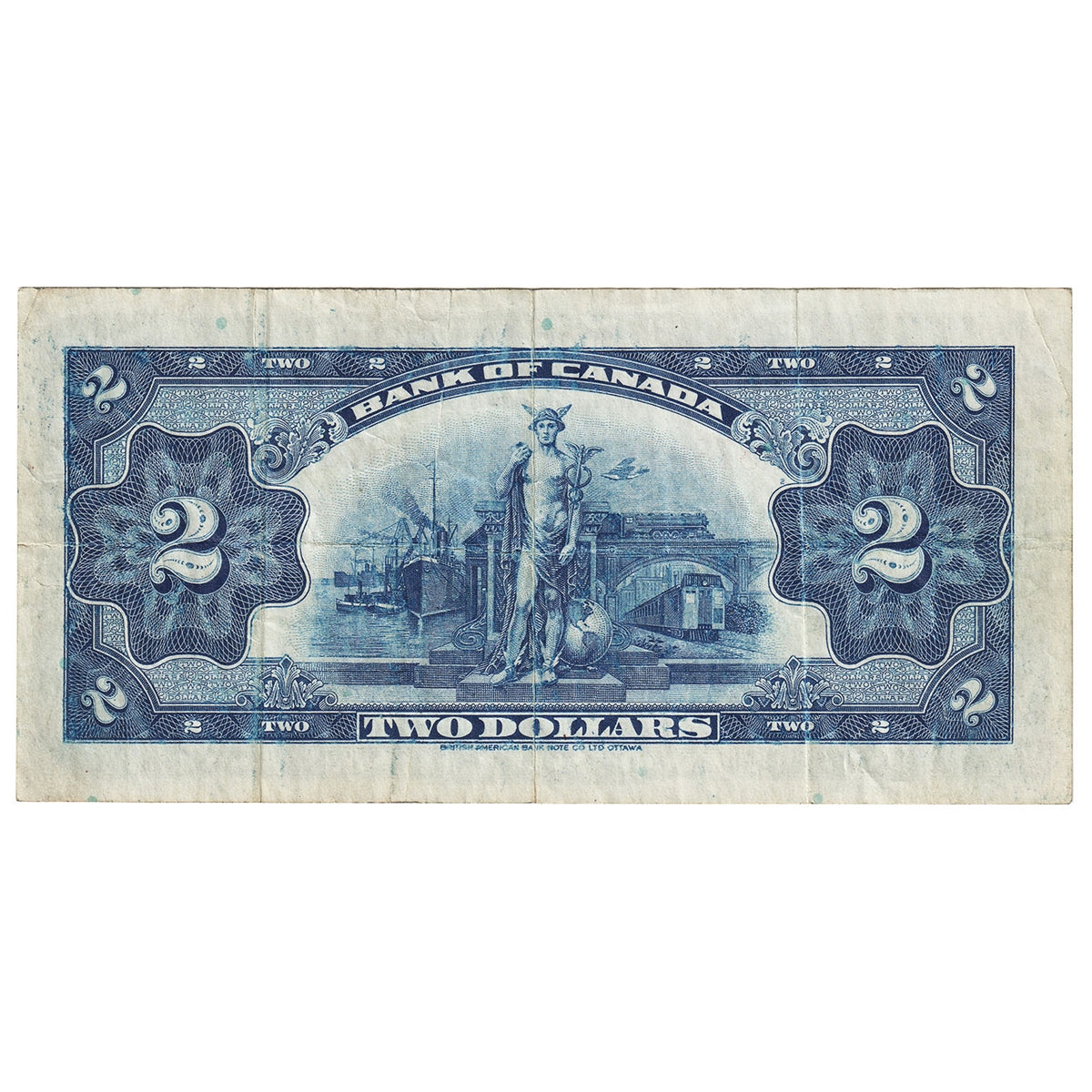 BC-3 1935 Canada $2 Osborne-Towers, English, Series A, VF-EF (VF30)