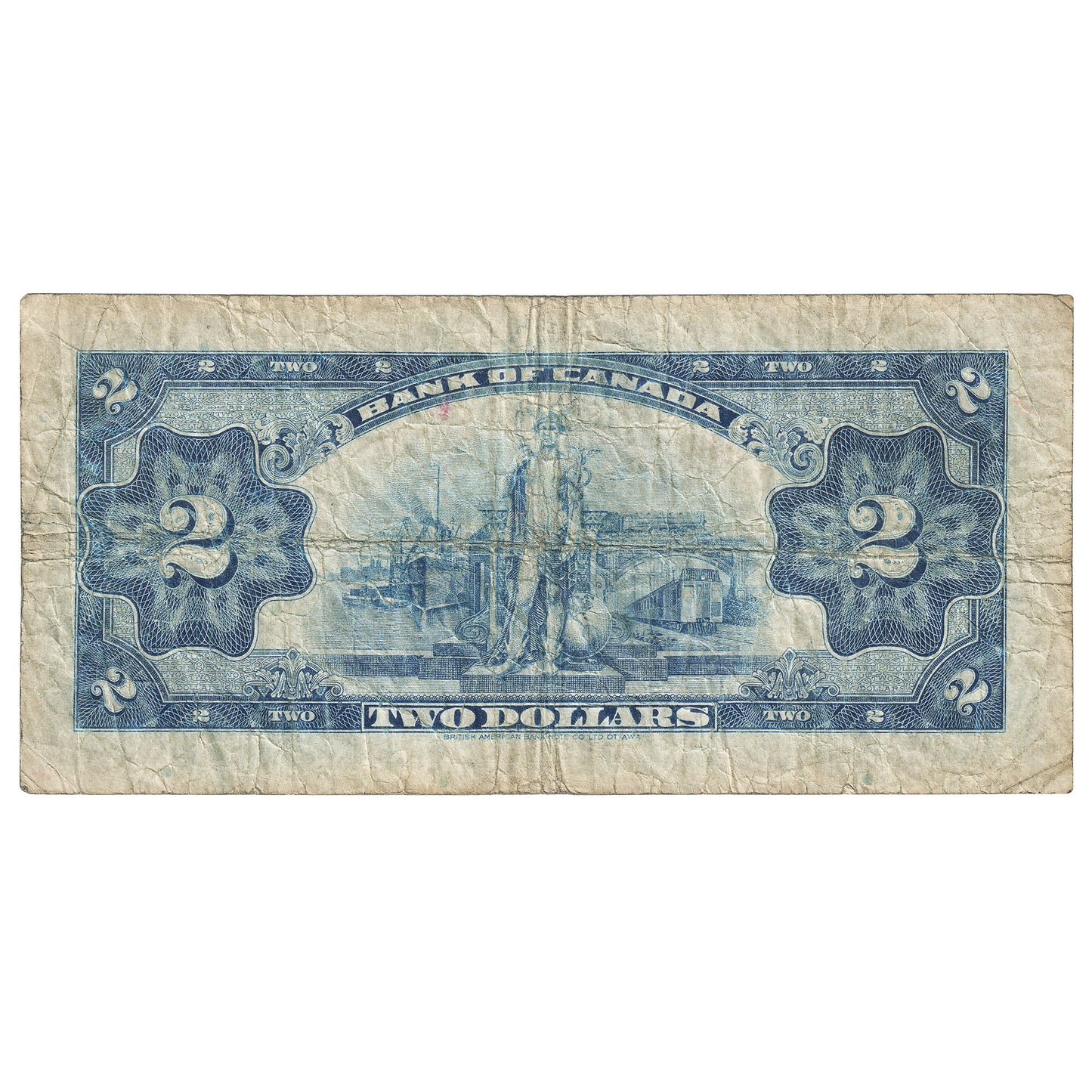 BC-3 1935 Canada $2 Osborne-Towers, English, VG-F