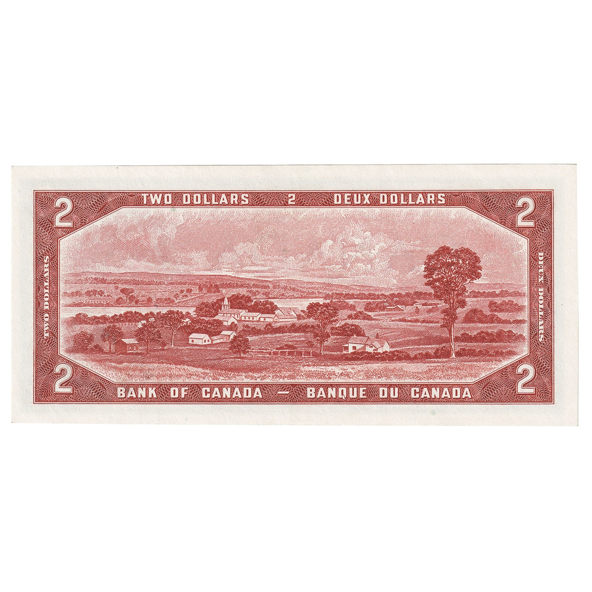 BC-30b 1954 Canada $2 Beattie-Coyne, Devil's Face, F/B, VF-EF (VF30)