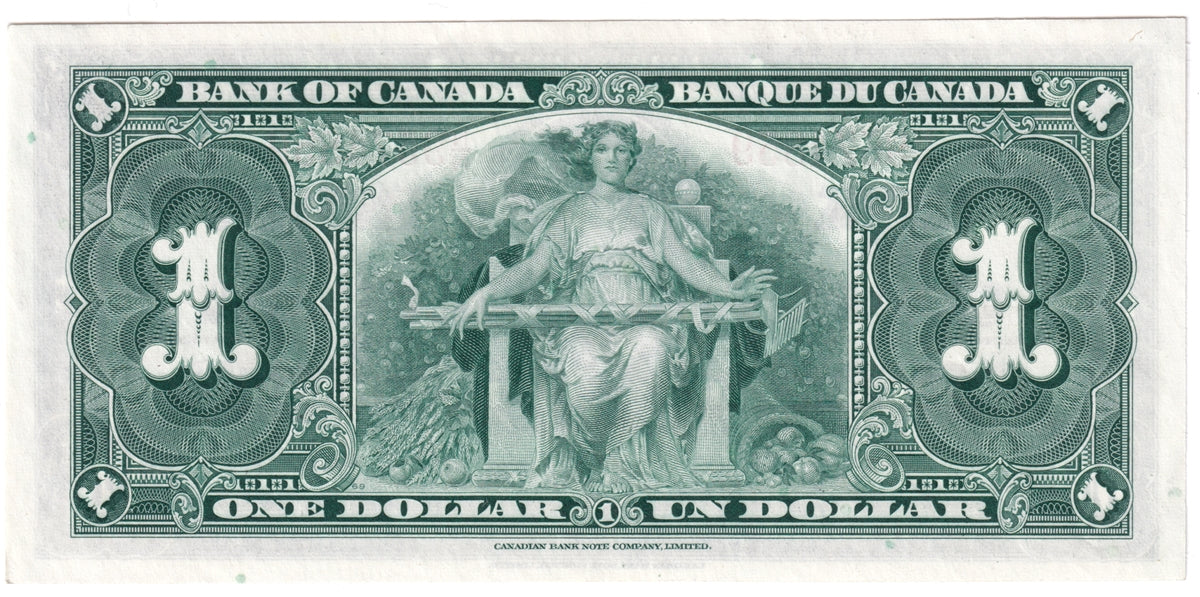 BC-21d 1937 Canada $1 Coyne-Towers, N/N, AU-UNC (AU55)