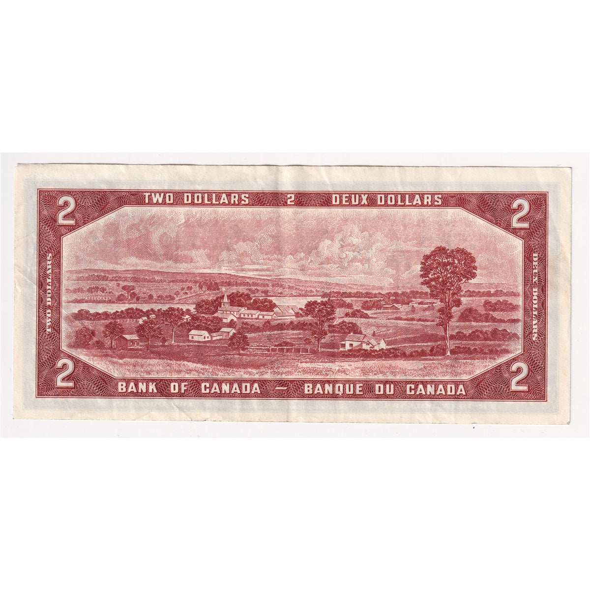 BC-38a 1954 Canada $2 Beattie-Coyne, Y/B, Very Fine (VF20)