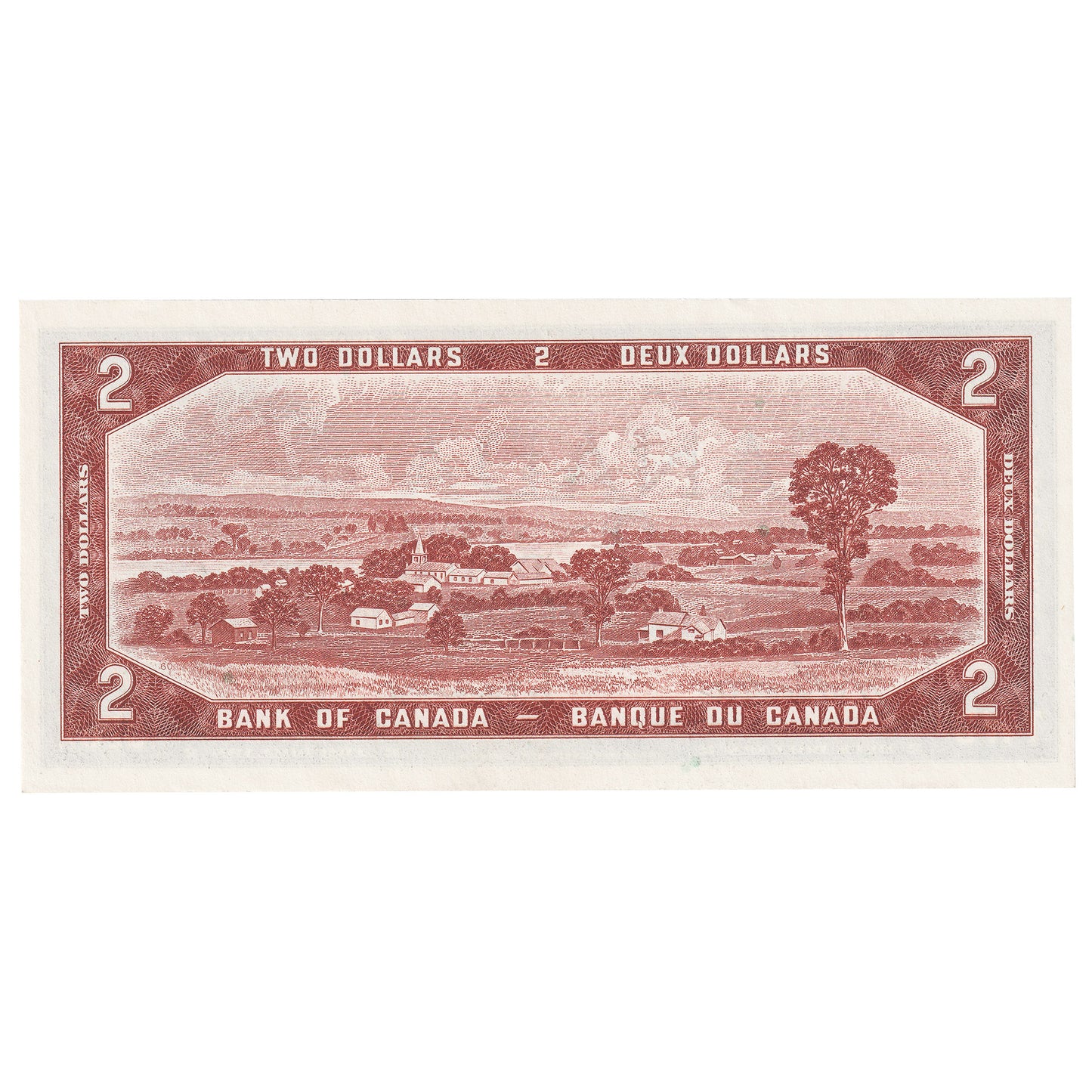 BC-38b 1954 Canada $2 Beattie-Rasminsky, A/R, Uncirculated (MS60)