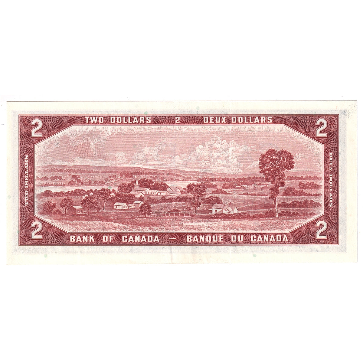 BC-38b 1954 Canada $2 Beattie-Rasminsky, C/U, AU-UNC (AU55)