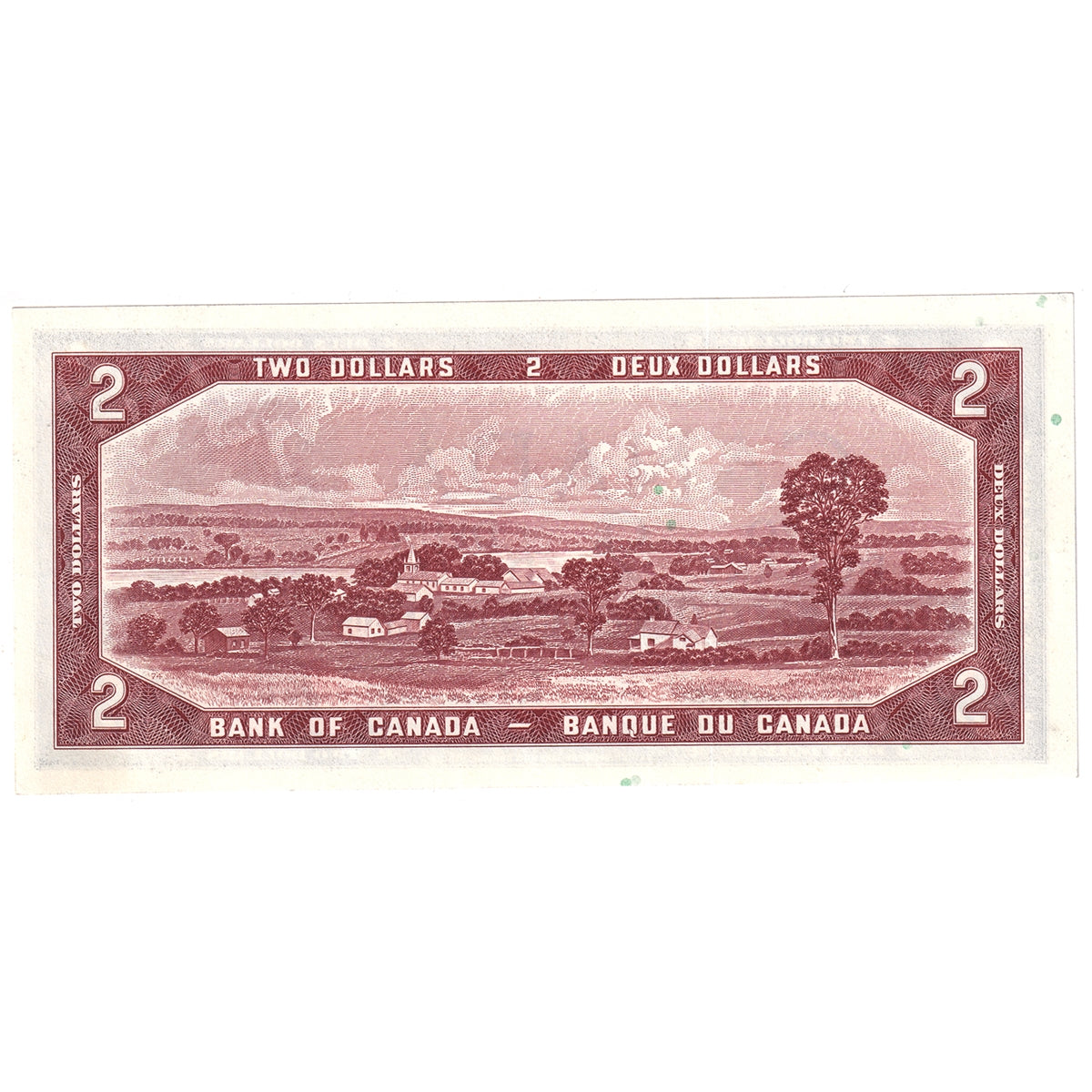 BC-38b 1954 Canada $2 Beattie-Rasminsky, G/R, Uncirculated (MS60)