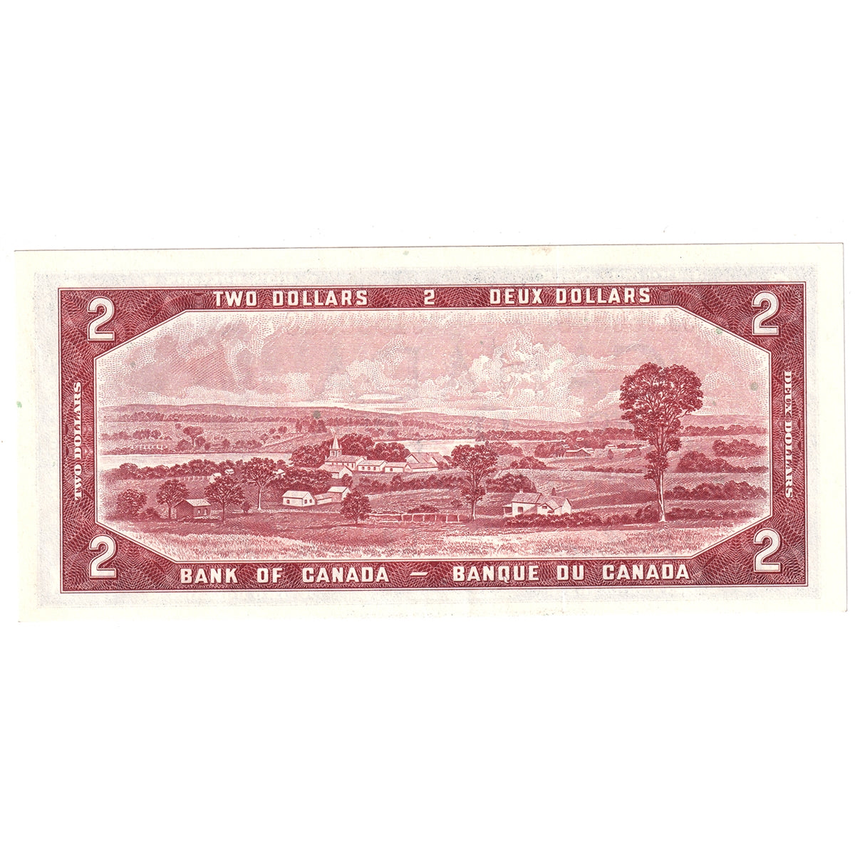 BC-38b 1954 Canada $2 Beattie-Rasminsky, J/U, Almost Uncirculated (AU50)