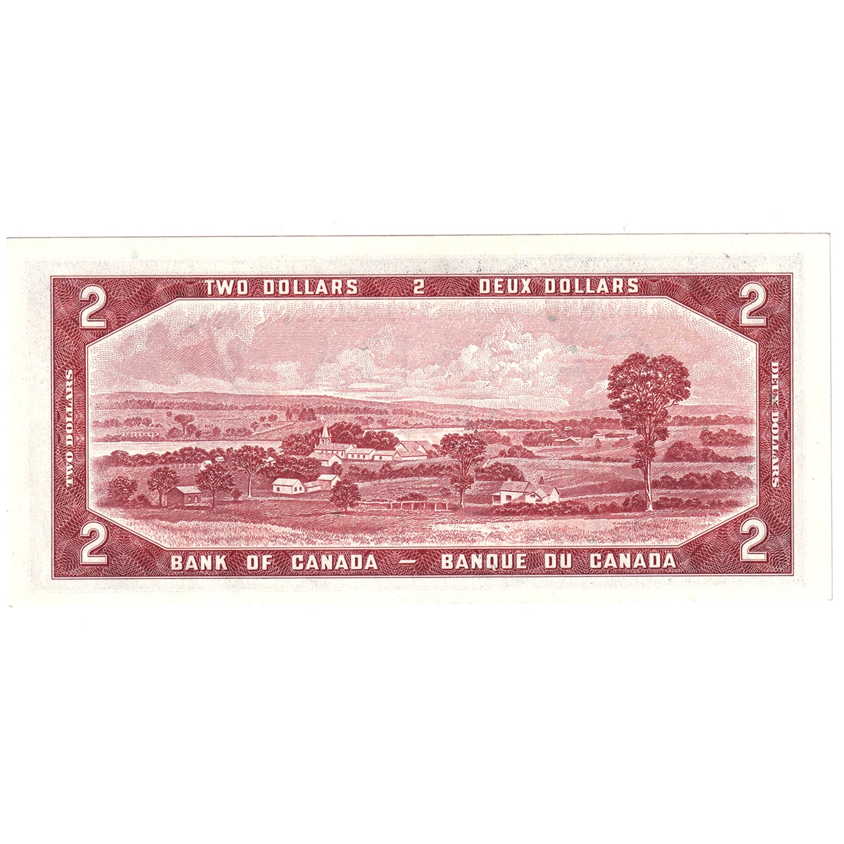 BC-38b 1954 Canada $2 Beattie-Rasminsky, J/U, AU-UNC (AU55)