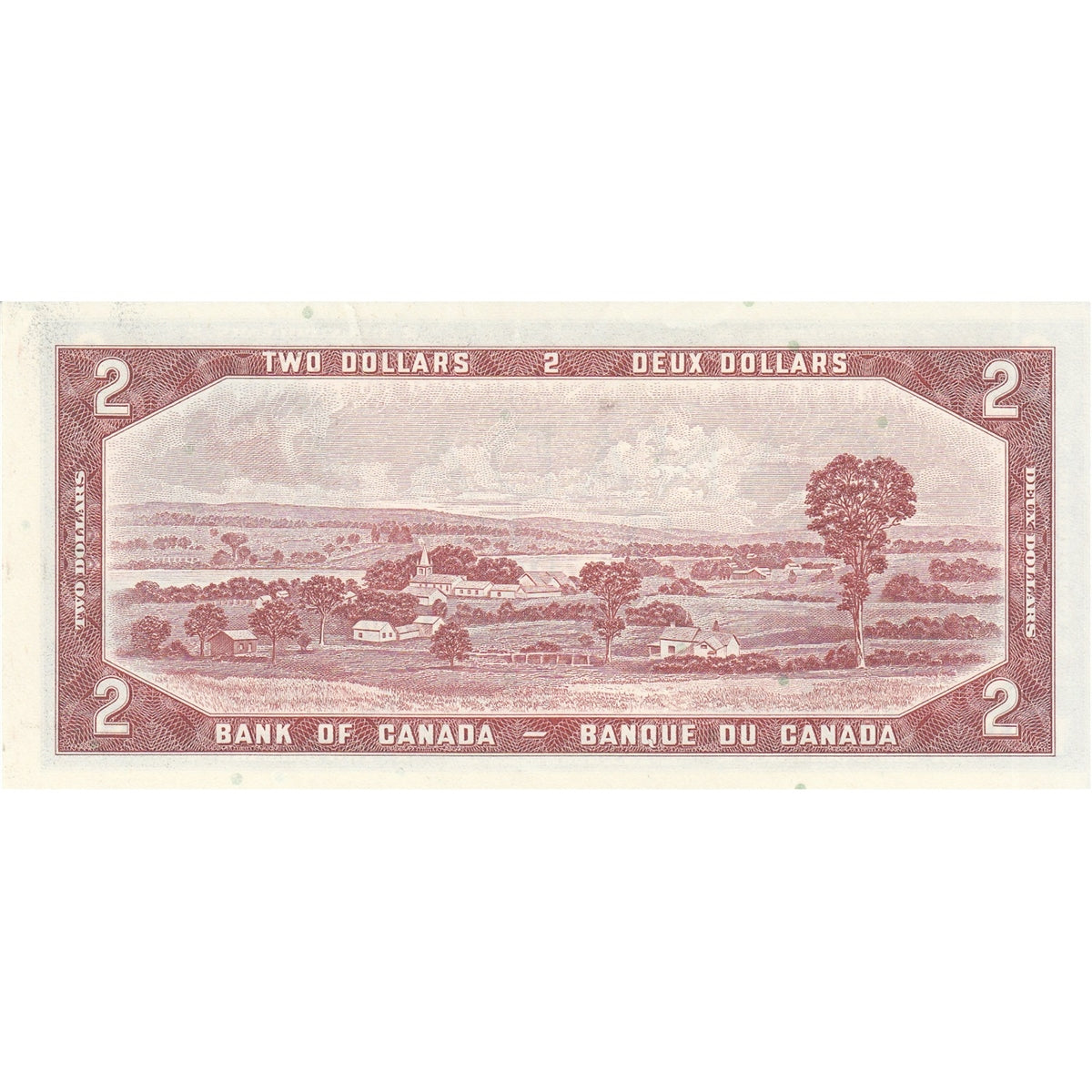 BC-38b 1954 Canada $2 Beattie-Rasminsky, M/U, Almost Uncirculated (AU50)