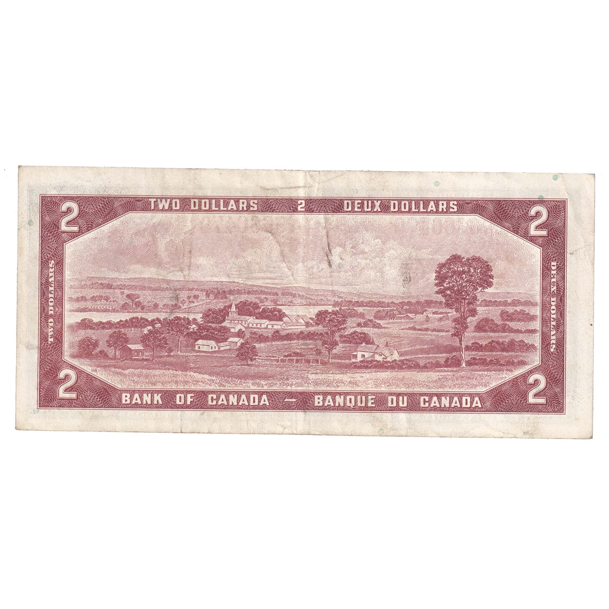 BC-38b 1954 Canada $2 Beattie-Rasminsky, P/R, CIRC