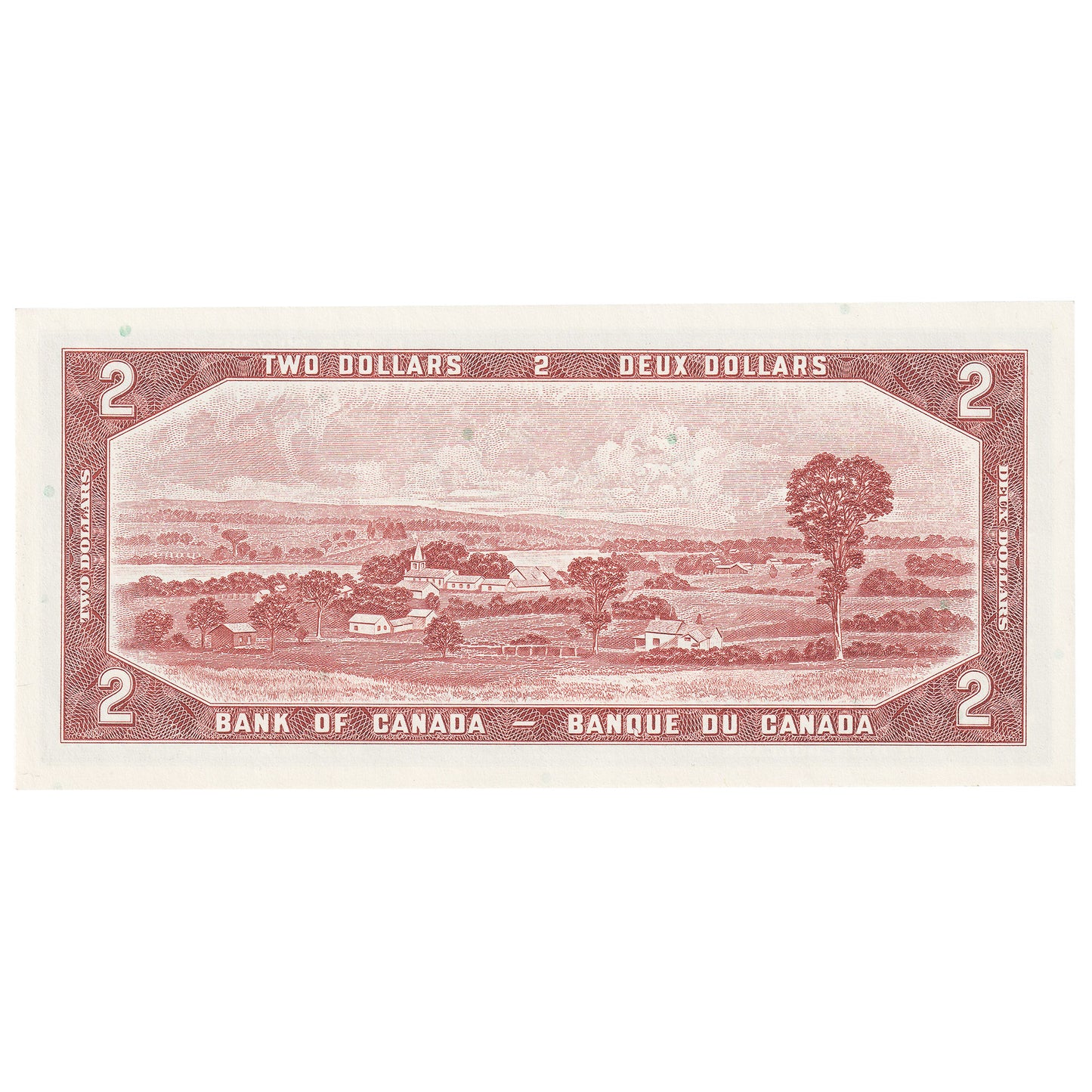 BC-38b 1954 Canada $2 Beattie-Rasminsky, U/R, AU-UNC (AU55)