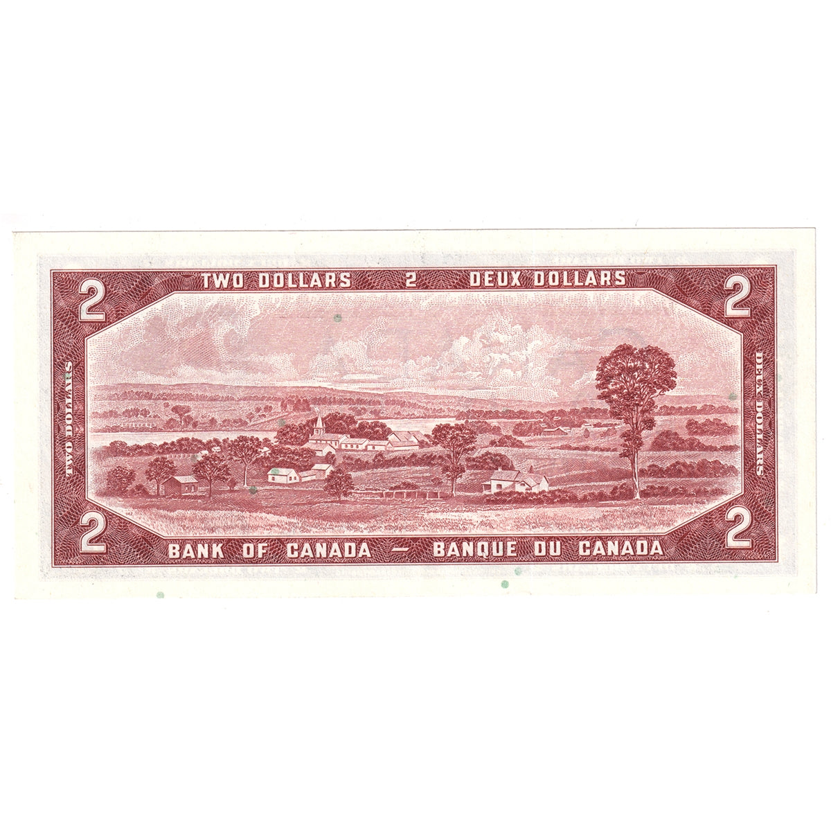 BC-38b 1954 Canada $2 Beattie-Rasminsky, V/U, Almost Uncirculated (AU50)