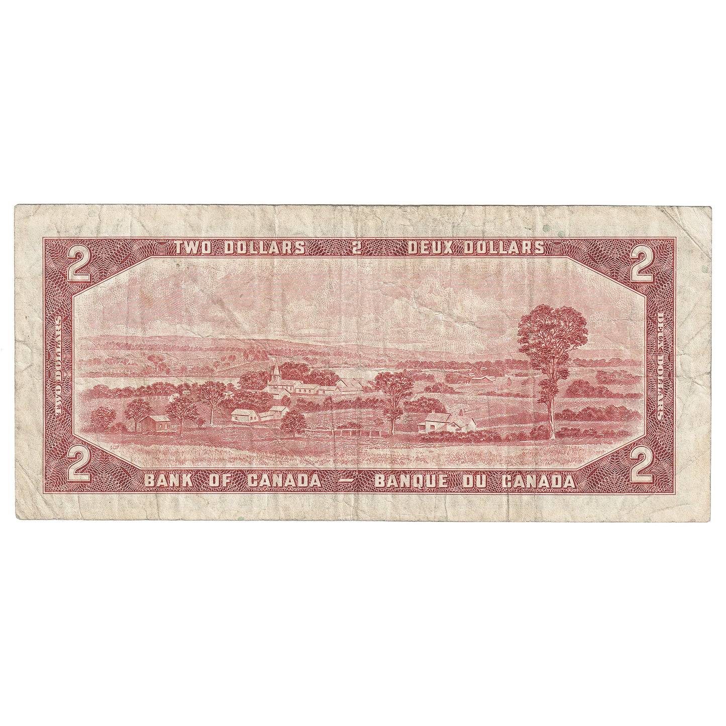 BC-38bA 1954 Canada $2 Beattie-Rasminsky, *R/R, Fine (F12)