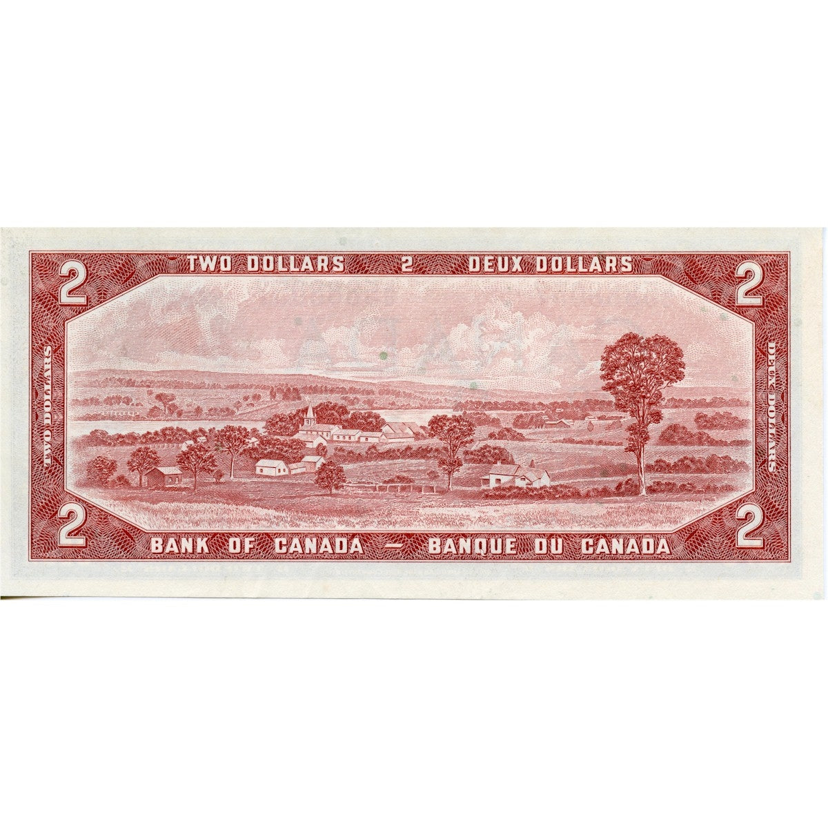 BC-38c 1954 Canada $2 Bouey-Rasminsky, L/G, AU-UNC