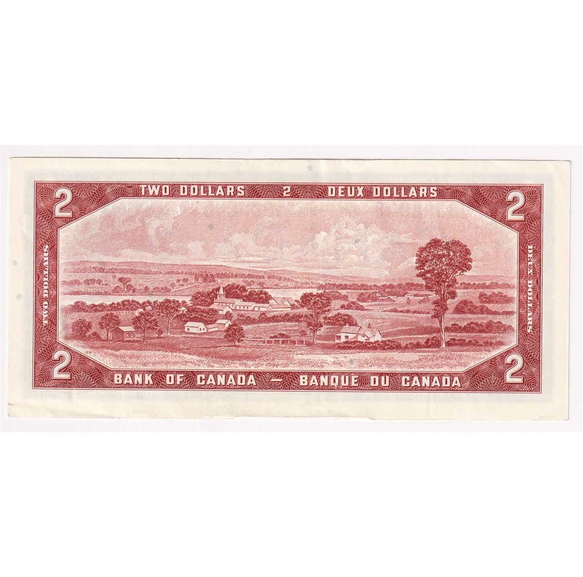 BC-38c 1954 Canada $2 Bouey-Rasminsky, D/G, Almost Uncirculated (AU50)