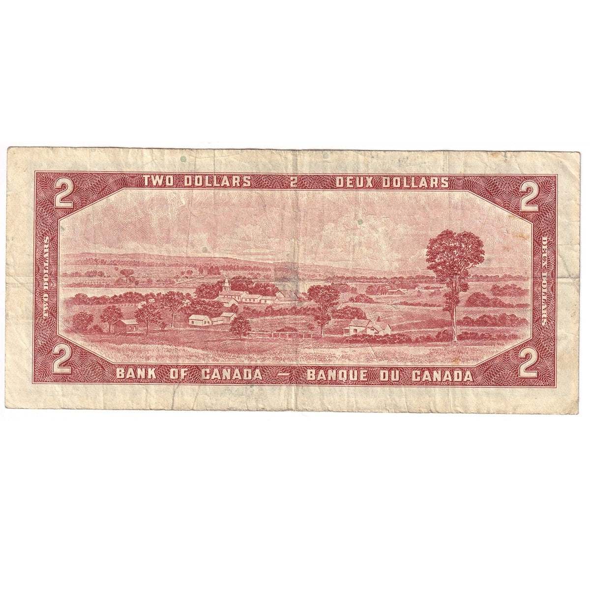 BC-38c 1954 Canada $2 Bouey-Rasminsky, L/G, Circ