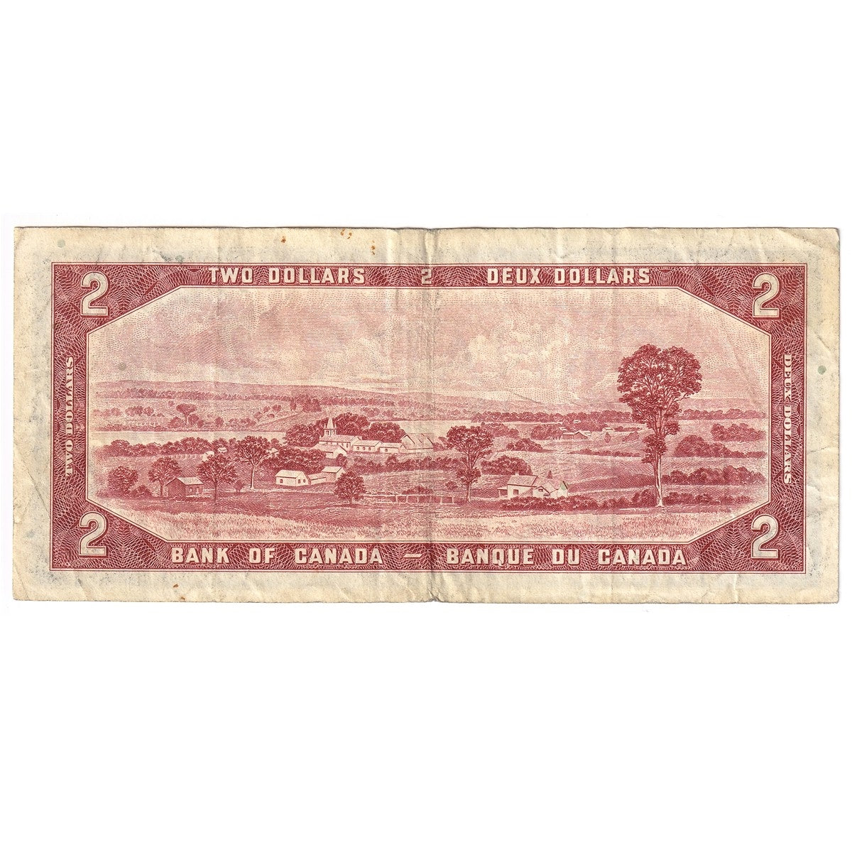 BC-38c 1954 Canada $2 Bouey-Rasminsky, L/G, F-VF