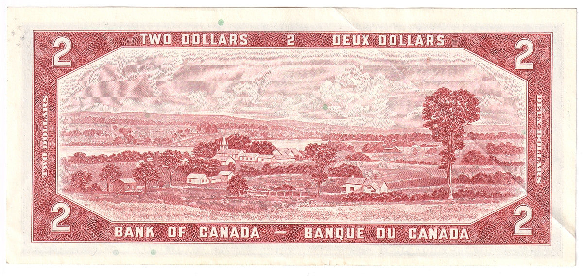 BC-38d 1954 Canada $2 Lawson-Bouey, V/G, EF-AU