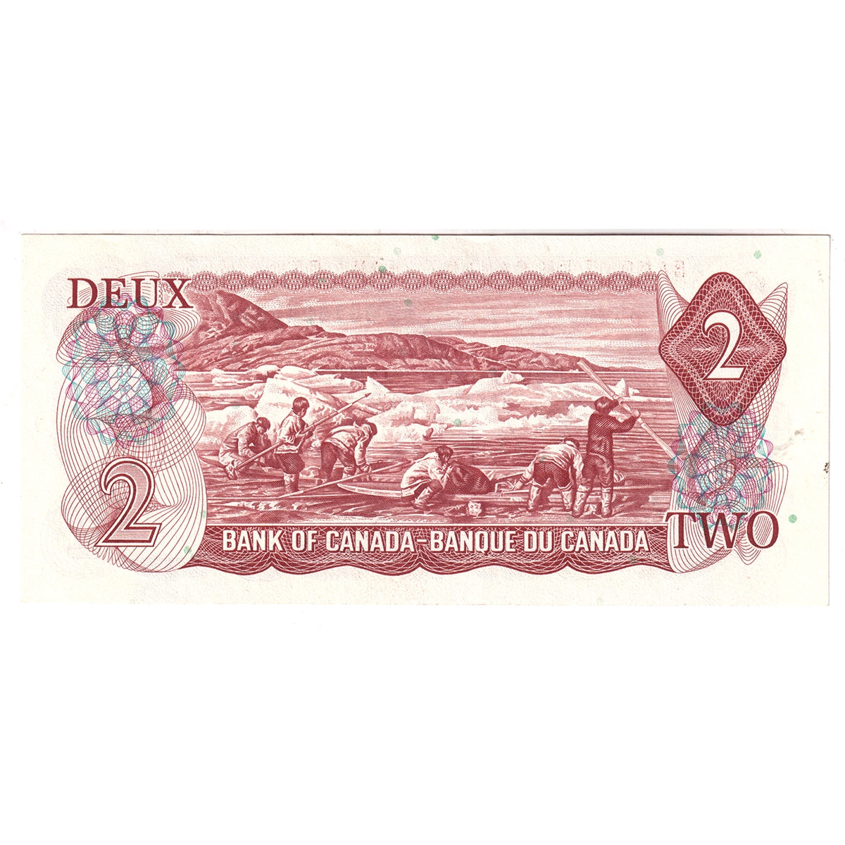 BC-47a 1974 Canada $2 Lawson-Bouey, BG, Almost Uncirculated (AU50)