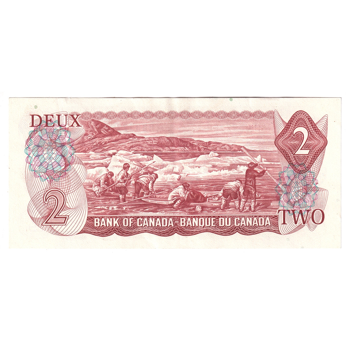 BC-47a 1974 Canada $2 Lawson-Bouey, RG, Almost Uncirculated (AU50)