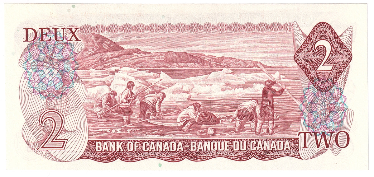 BC-47a 1974 Canada $2 Lawson-Bouey, RH, Uncirculated (MS60)