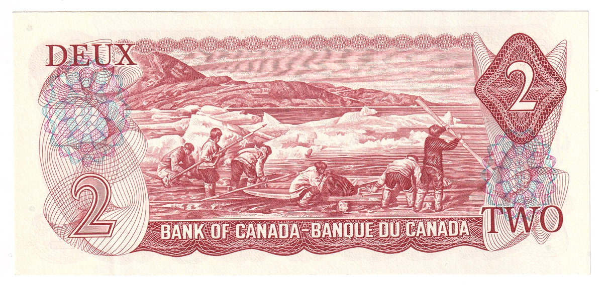 BC-47a 1974 Canada $2 Lawson-Bouey, RJ, AU-UNC