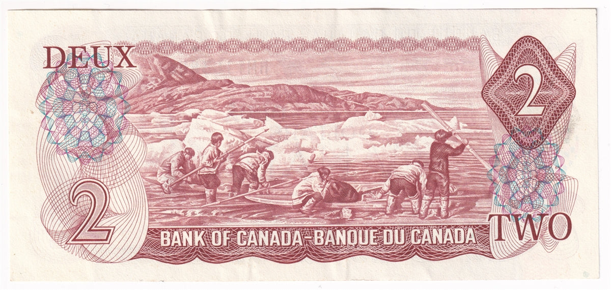 BC-47a 1974 Canada $2 Lawson-Bouey, RM, Almost Uncirculated (AU50)