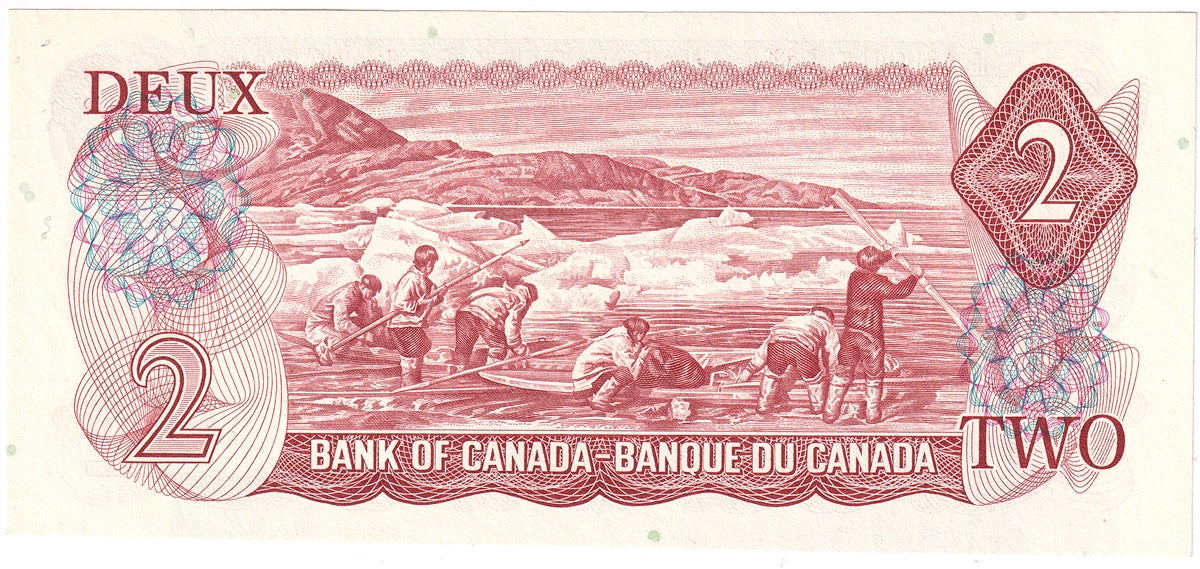 BC-47a 1974 Canada $2 Lawson-Bouey, RR, Choice Uncirculated (CUNC63)