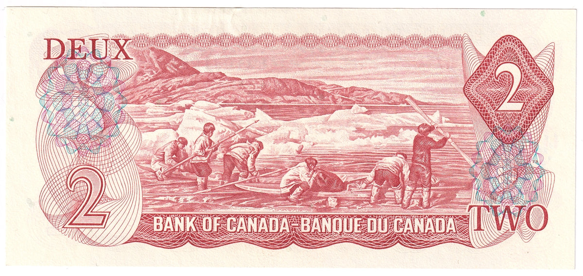 BC-47a 1974 Canada $2 Lawson-Bouey, RX, AU-UNC